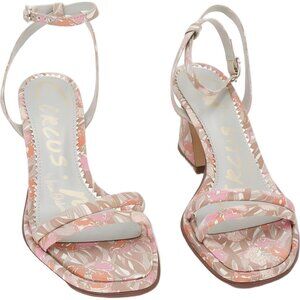 Circus NY Holly Strappy Block Heel Sandals Berry Blush Women's US 8.5M